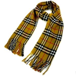 Burberrys Check Multicolor lambs wool Scarf Neck Warmer /4U0164